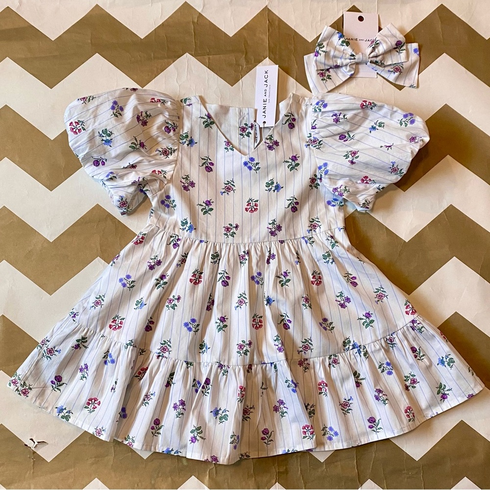 Janie and Jack dress and bow